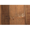 SHELLY - Table basse en bois et acier blanc bois noeud de bois