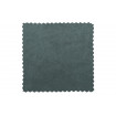 RODEO - Sofá de 3 plazas de terciopelo azul verdoso tejido L275
