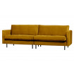 RODEO - Ochre yellow velvet sofa