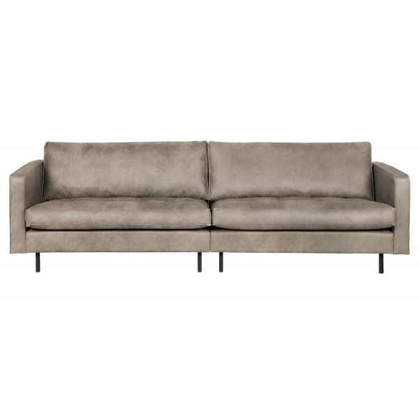 RODEO - 3-Sitzer-Sofa aus grauem Leder L275