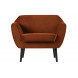 ROCCO - Sessel aus Samt, rostfarben