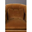 MEMBER - Sessel aus braunem Stoff Kissen