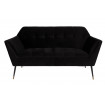 KATE - 2-Sitzer-Sofa aus Samt L149, schwarz