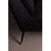 KATE - 2-sitziges Sofa aus schwarzem Samt L149 Detail