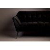 KATE - 2-sitziges Sofa aus schwarzem Samt L149 im Detail breit