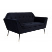 KATE - 2-sitziges Sofa aus blauem Samt L149 von 3/4