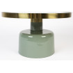 GLAM - Table basse ronde vert D60 pied