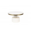 GLAM - Table basse ronde blanche D60