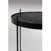 CUPID - Table de salon en métal noir et marbre noir zoom