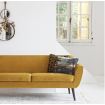 ROCCO - Ochre velvet sofa