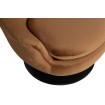 JADA- Detalle de sillón de terciopelo marrón