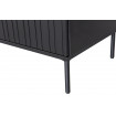 GRAVURE - Mueble de TV de madera de pino negro con patas