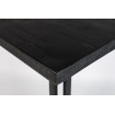 MAZE - Table Bistrot bois noir 75 cm