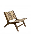 LANDA - Brown lounge chair