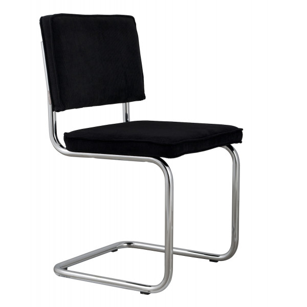 RIDGE - Black velvet dining chair