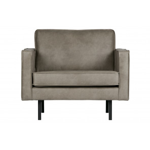 RODEO - Sessel aus grauem Leder