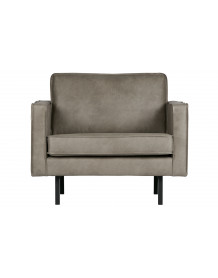 RODEO - Sessel aus grauem Leder