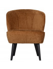SARA - Brown velvet armchair
