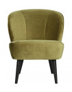 SARA - Light green velvet armchair