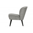 SARA - Sessel aus grauem Kordsamt