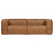 BEAN - 4-Sitzer-Sofa aus Eco-Leder L246, braun