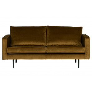 RODEO - 2-Sitzer-Sofa aus honiggelbem Velours B 190