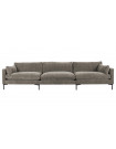 SUMMER - Cómodo sofá de 5 plazas en tejido café L335