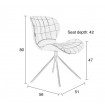 Chaise design OMG - dimensions