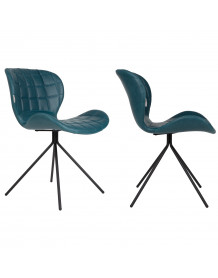 Chaise design OMG bleue