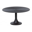 NANO - Round black aluminum living room table