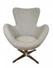 COCOON - Light grey design armchair