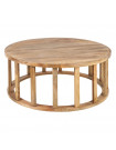 ROUNDA - Table basse ronde en bois de manguier naturel D 117