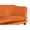 COSY - Orange velvet dining armchair