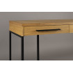 CLASS - Konsole und Tisch aus hellem Holz und schwarzem Stahl L120