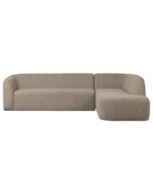 SLOPING - Natural Gray Right Corner Sofa