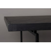 CLASS - Mesa de comedor de madera y latón L180