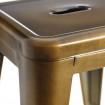 NEVADA - Steel and dark wood bar stool