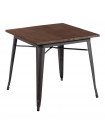 VERMONT - Wood and metal dining table L80