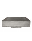BETON - Table Cube en beton gris L100