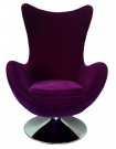 SUEDE - Modern design armchair in 2 colors