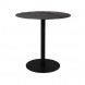 BRAZA - Runder Tisch aus Stahl und schwarzem Holz D 75