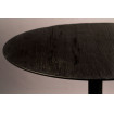 BRAZA - Table ronde en acier et plaquage de pin noir L 70