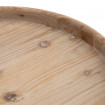 ROUNDY - Runder Couchtisch aus weiß patiniertem Holz D 81