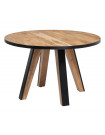 MISSOURI - Tavolo da pranzo rotondo in legno di acacia D120