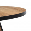 MISSOURI - Mesa de comedor redonda de madera de acacia D120