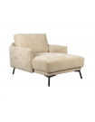 HARPER - Lounge-Sessel aus Stoff, beig