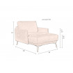 HARPER - Lounge-Sessel aus beigem Stoff