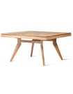 ADELAIDE - Table carree en bois L 140