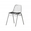 JALI - Set aus 2 Stühlen aus Stahl und Kunstleder, schwarz