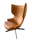 TORINI - Yellow swivel design armchair